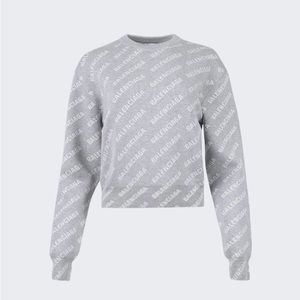Balenciaga all over logo sweater